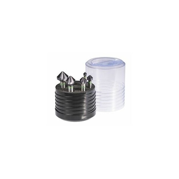 Holex 5 Pc Pro Steel Countersink with 3 Drive Flats Set, 90 Deg, TiAlN Coated, 6.3 mm to 20.5 mm 150345 5 - main